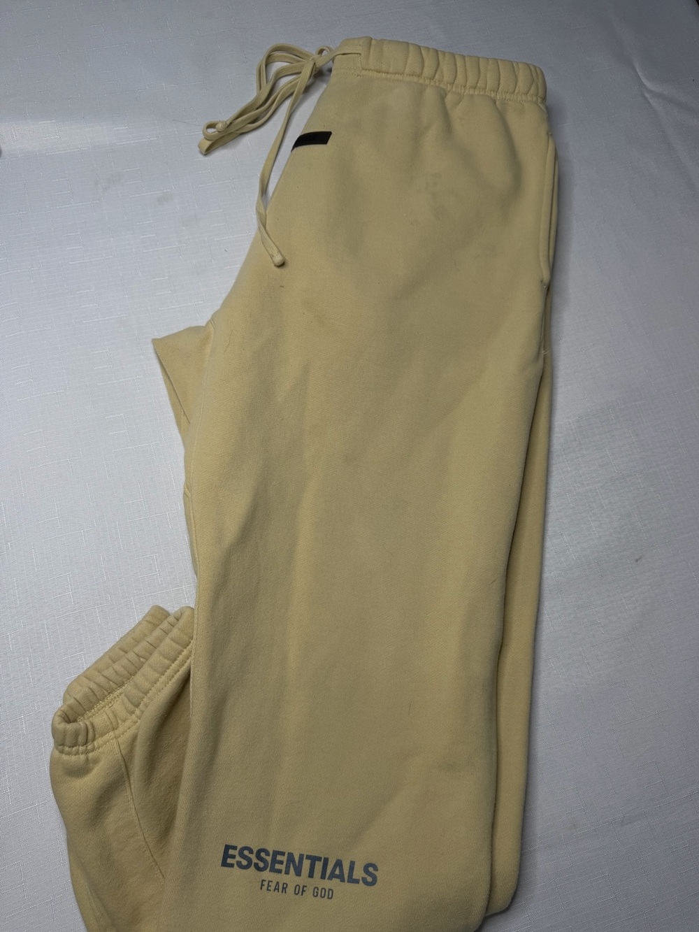 Fear of God Essentials Men's Light Cream Sweatpants size large